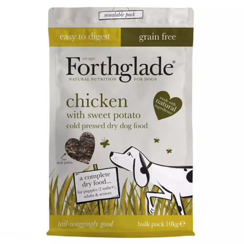 ForthgladeÂ Complete Natural Cold Pressed Dry Dog Food -  Chicken with Sweet Potato 10kg