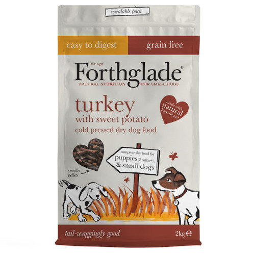 ForthgladeÂ Complete Natural Cold Pressed Small Dry Dog Food - Turkey with Sweet Potato