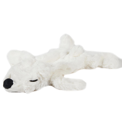 Festive Collection Polar Bear with Squeaker Plush Dog Toy