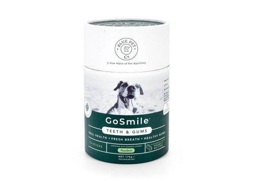 BluePet Co GoSmile Teeth & Gum Supplement Peanut Butter Dog Chew Treats