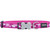 Red Dingo Camouflage Dog Collar in Hot Pink