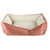 Dream Paws Coral Pink Geometric Shape Dog Sofa Bed