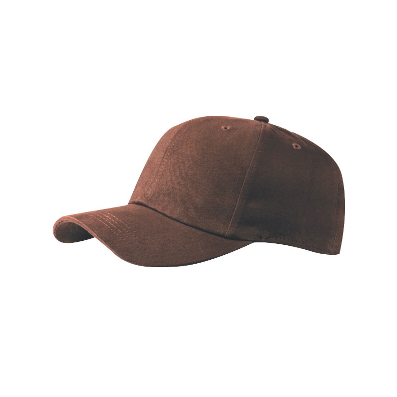 KNP CT6442 Fine Brushed Cotton Youth Cap - Brown