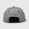Skull Icon Snap Back Hat - Grey Heather