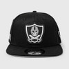 Skull Icon Snap Back Hat - BLACK