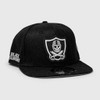 Skull Icon Snap Back Hat - BLACK