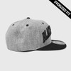 Black Sunday Brand "Oversized Fit" Snap Back Hat - Grey