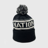 Nation Pom Beanie, Pom Beanie, Beanie, black Sunday, black Sunday beanie, raiders, raider nation, raider beanie, raider nation beanie