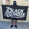 black Sunday, black Sunday flag, raiders, raider nation, raider flag, raider nation flag