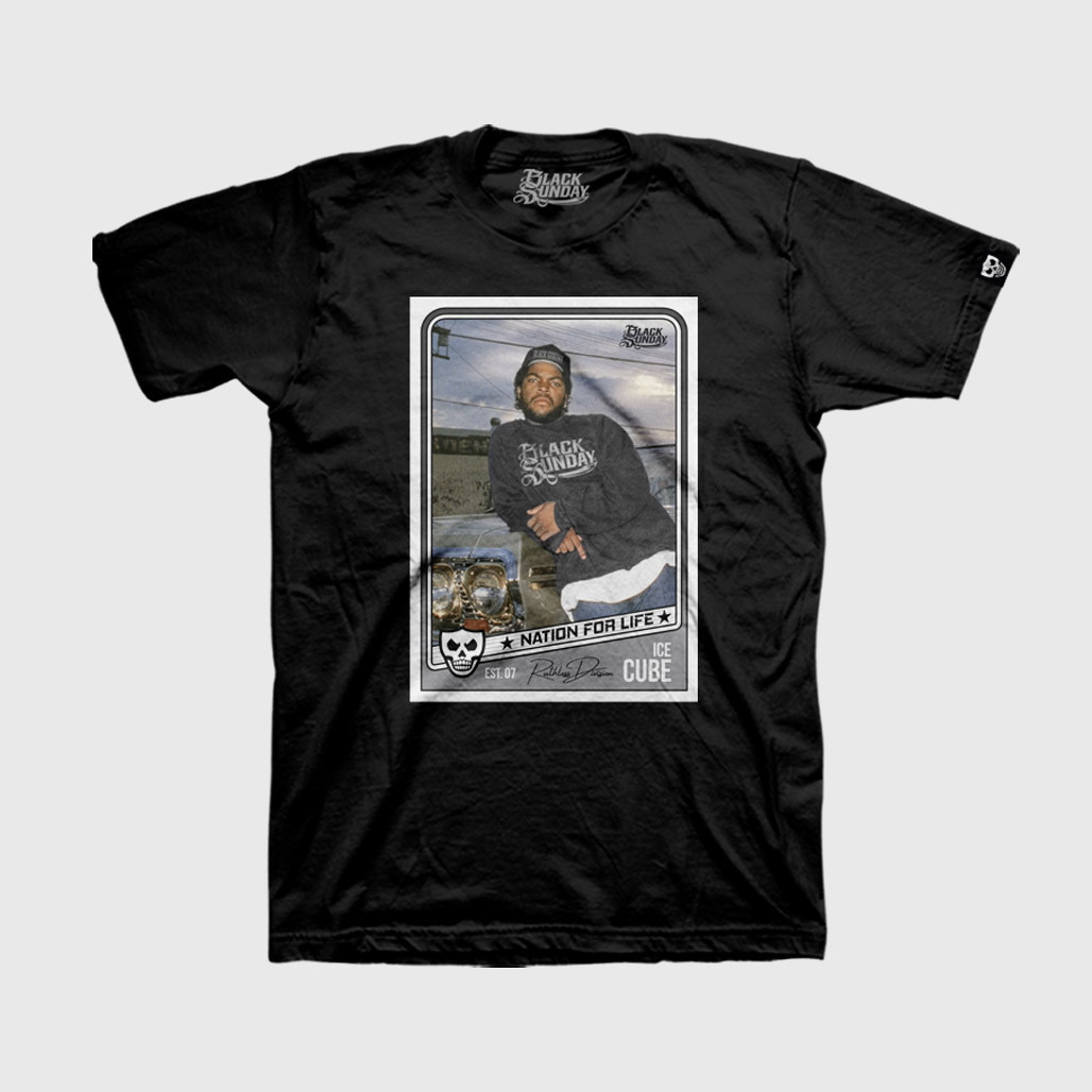 Cube Oversized Men's Tee | Black Sunday