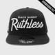 Ruthless "Oversized Fit" Snap Back Hat - Black