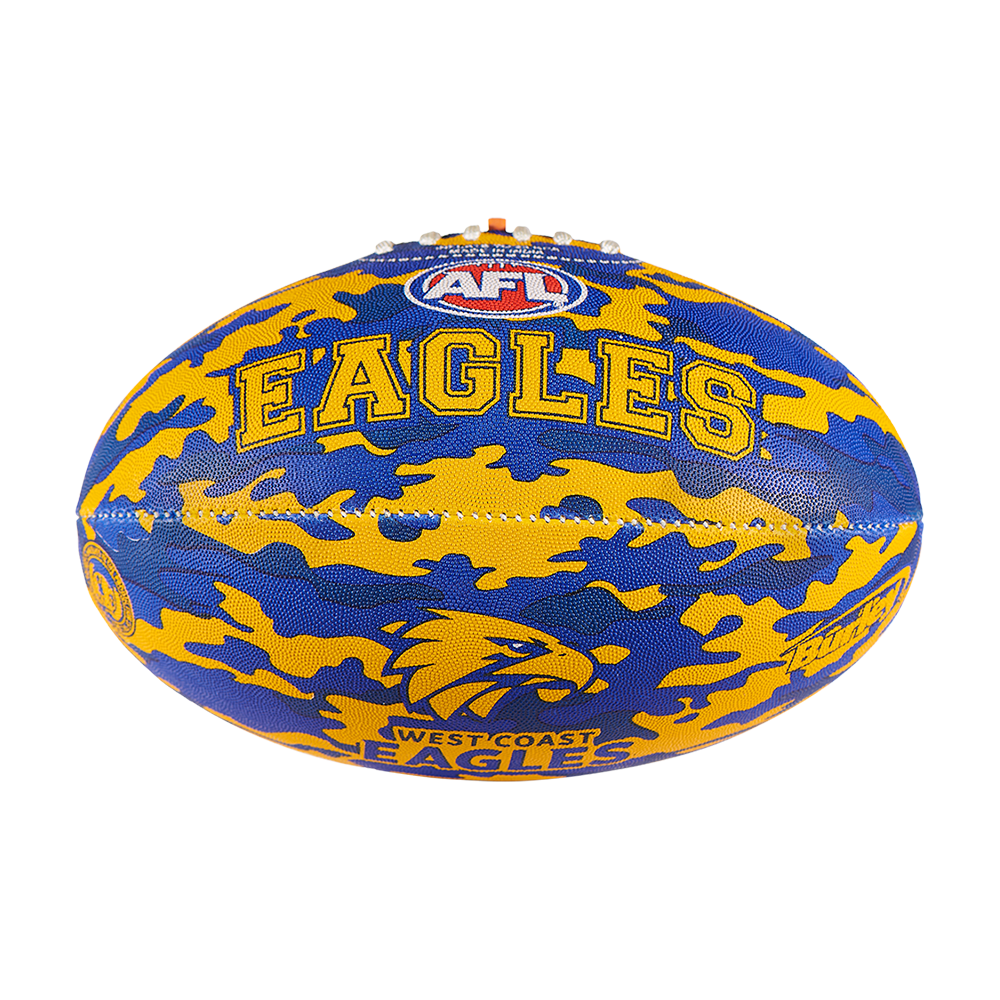West Coast Eagles Burley Camo Football Size 5