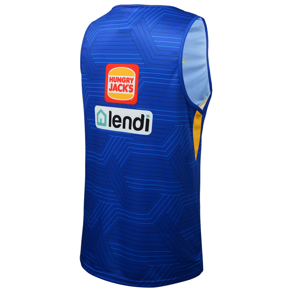 West Coast Eagles New Balance Youth Training Singlet Royal (2023)