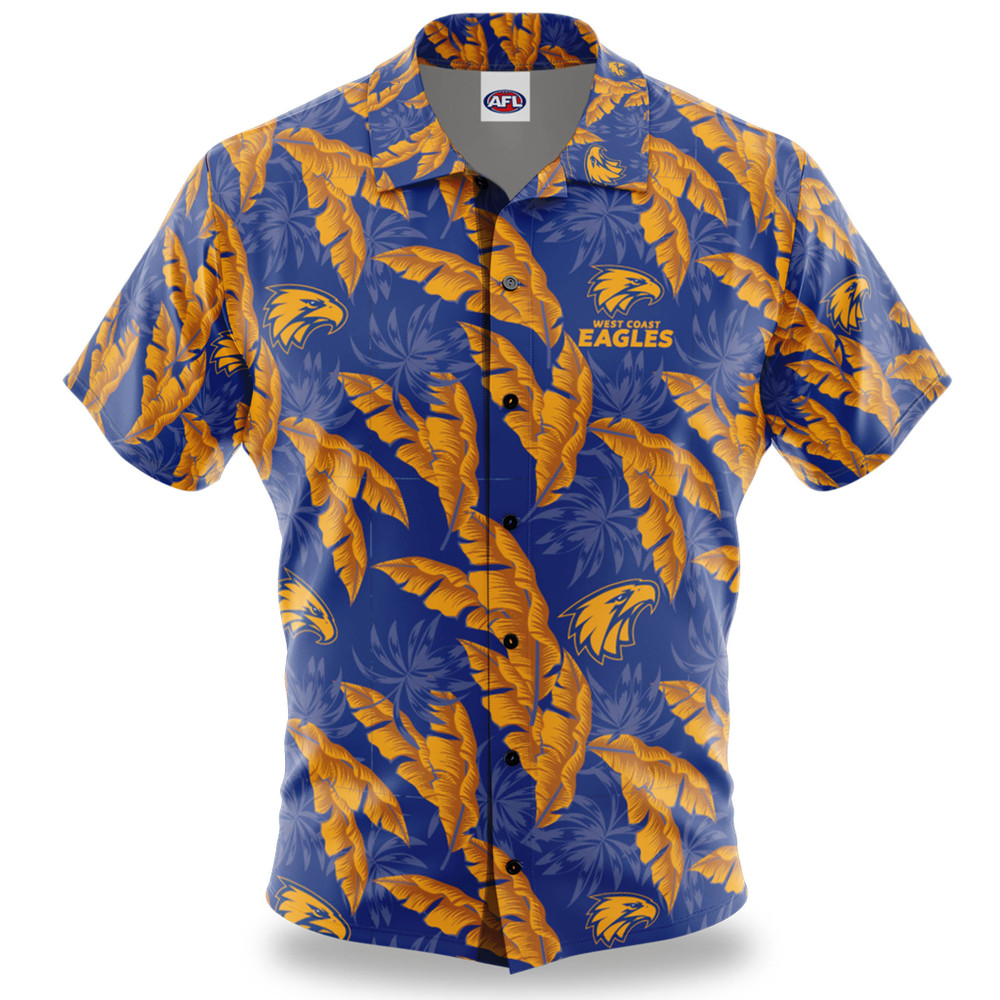 West Coast Eagles Men's Paradise Hawaiian Shirt