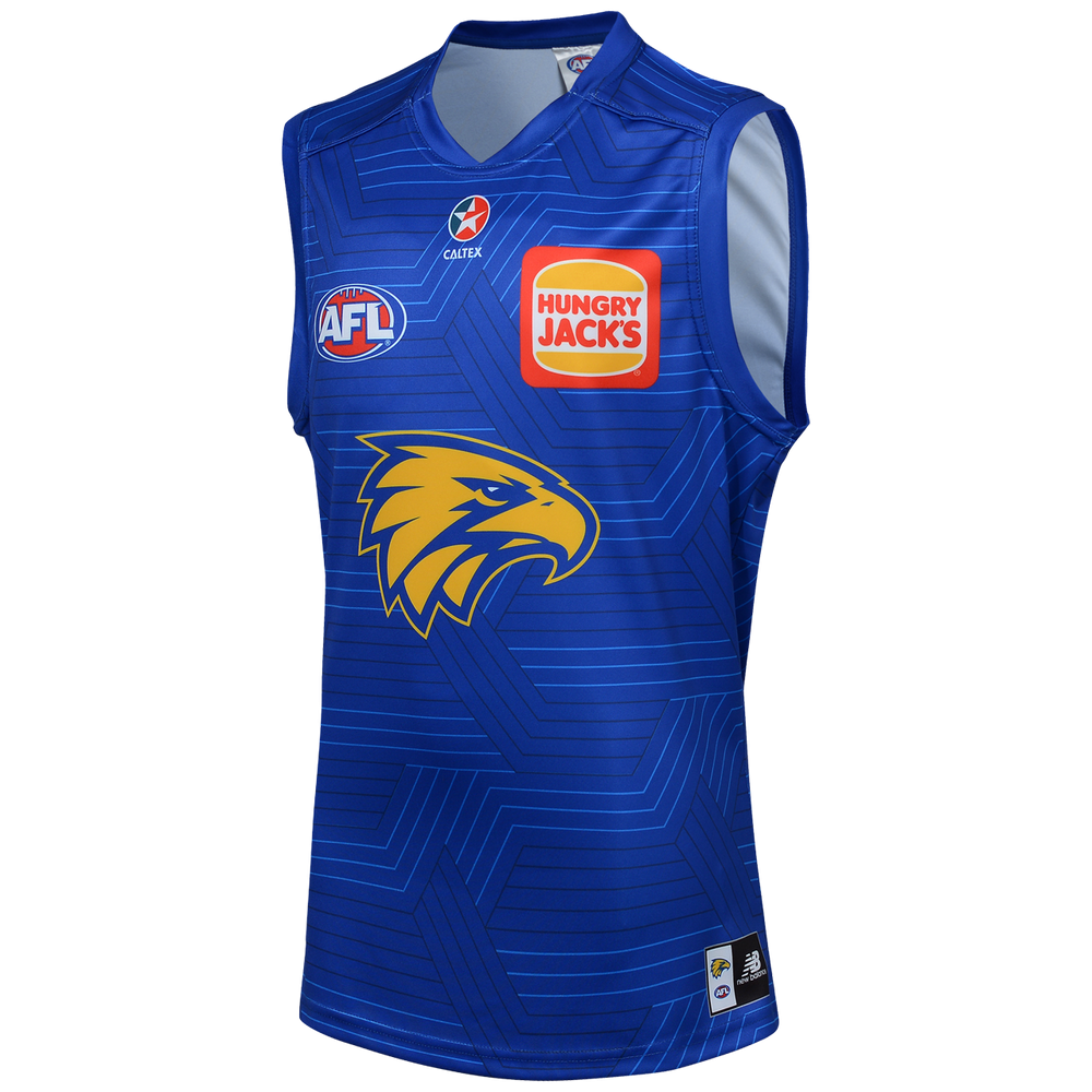 West Coast Eagles New Balance Men's Training Guernsey Royal (2023)