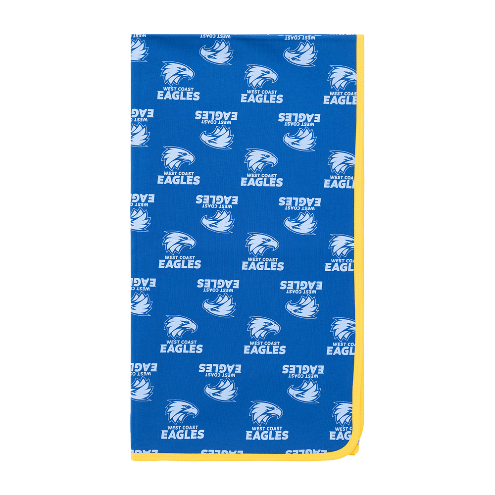 West Coast Eagles Infant Blanket Royal (W23)