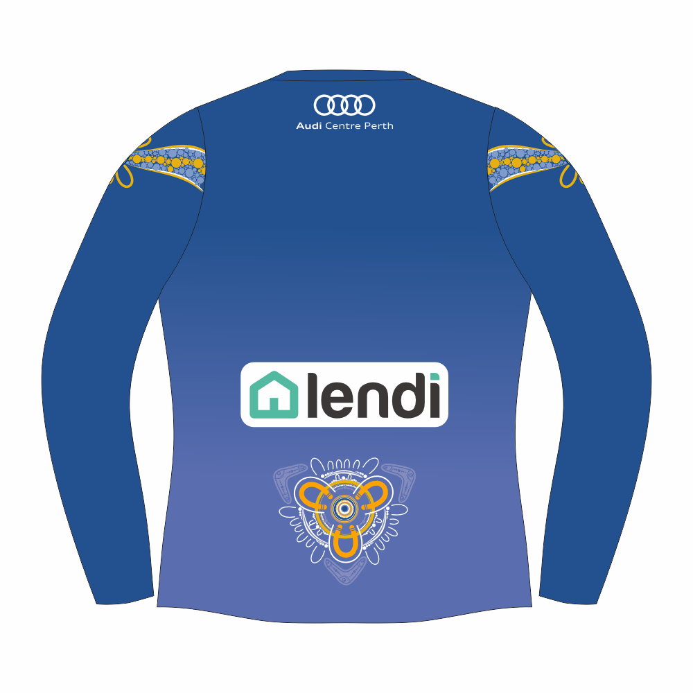 West Coast Eagles New Balance First Nations Adult Guernsey Long Sleeve  (2023)