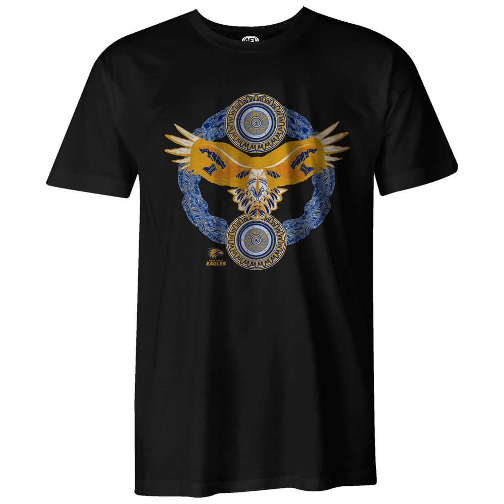 West Coast Eagles Youth First Nations Tee Black (2023)