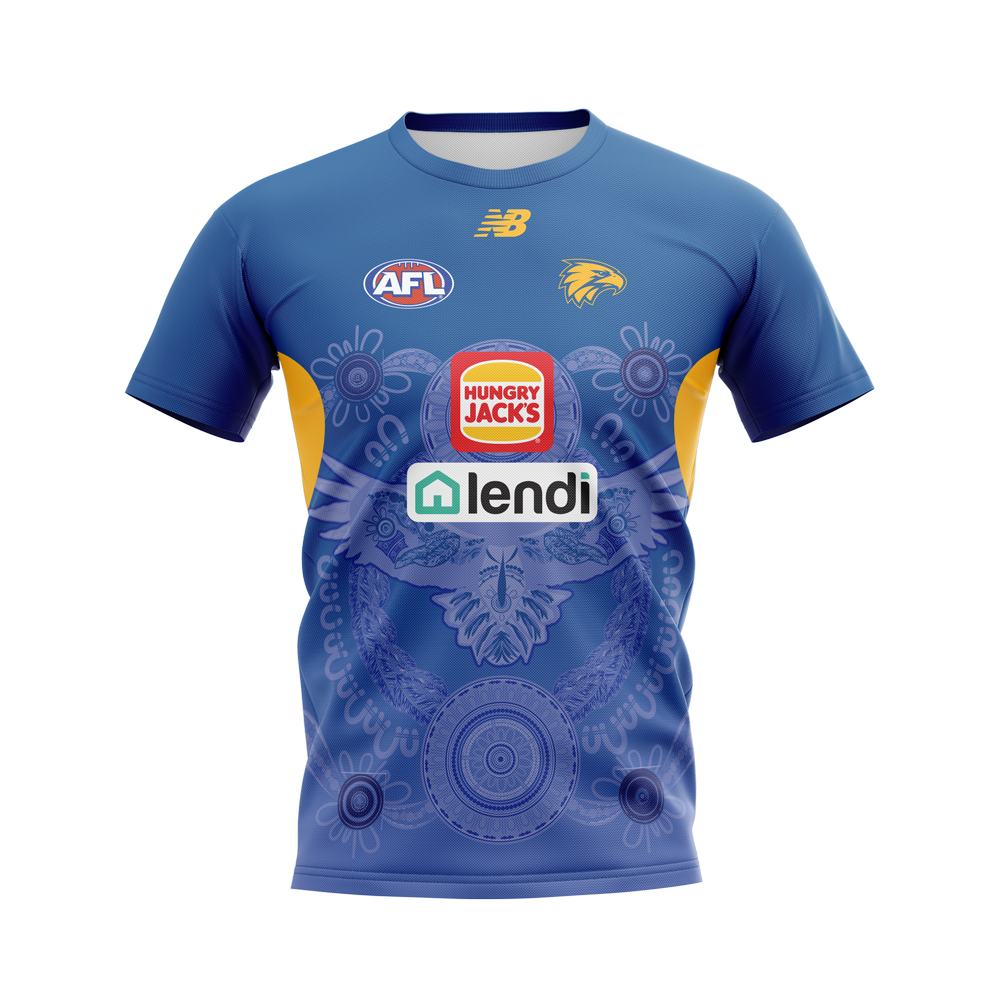 West Coast Eagles Men's New Balance First Nations Training Tee (2023)