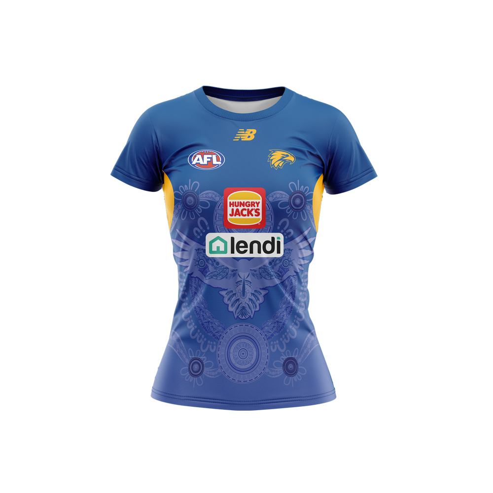 West Coast Eagles Women's New Balance First Nations Training Tee (2023)