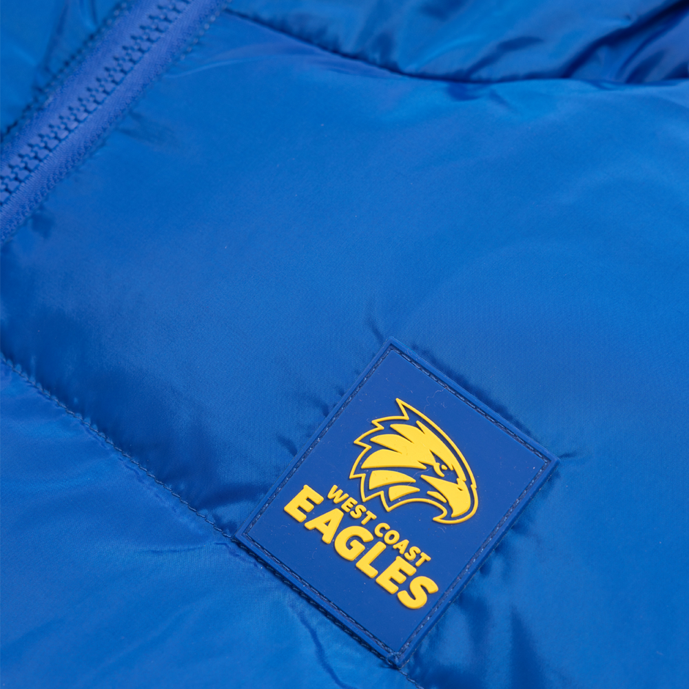 West Coast Eagles Women's Puffer Jacket Royal (W23)