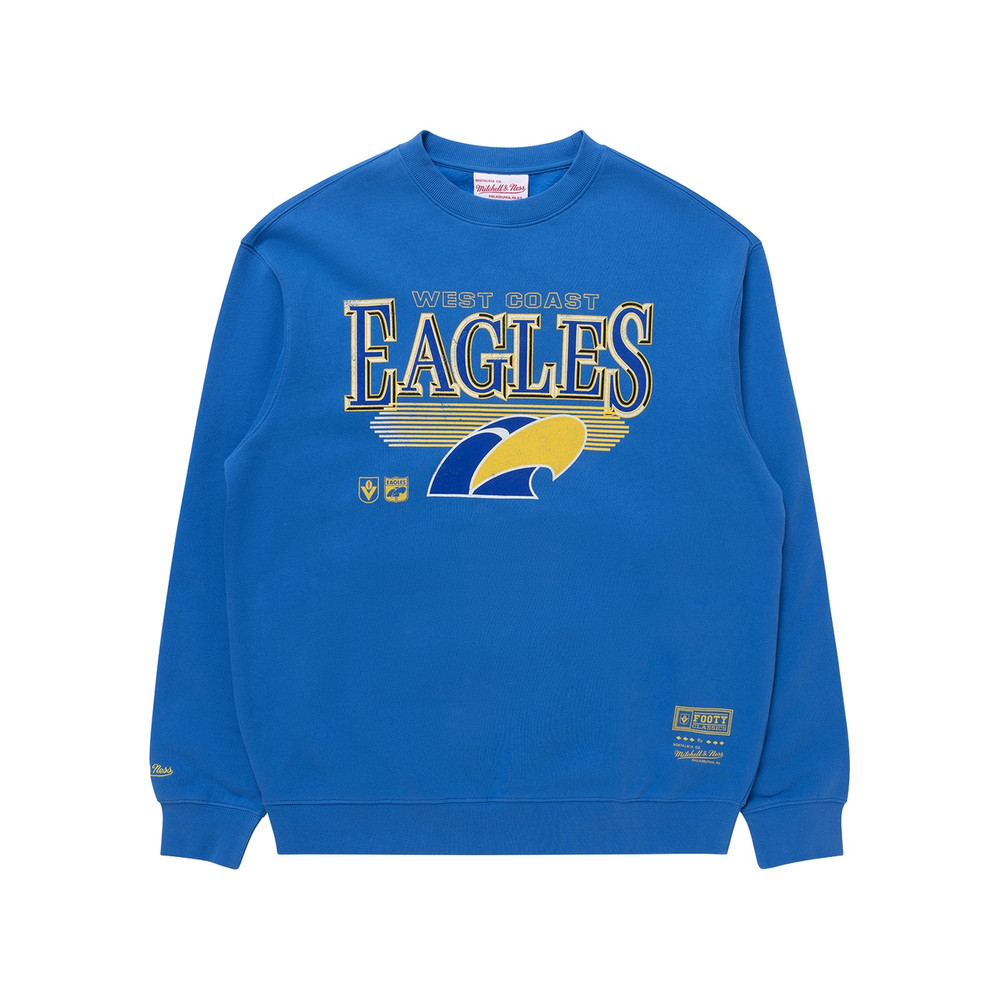 West Coast Eagles x Mitchell & Ness Underscore Crew Royal (W23)