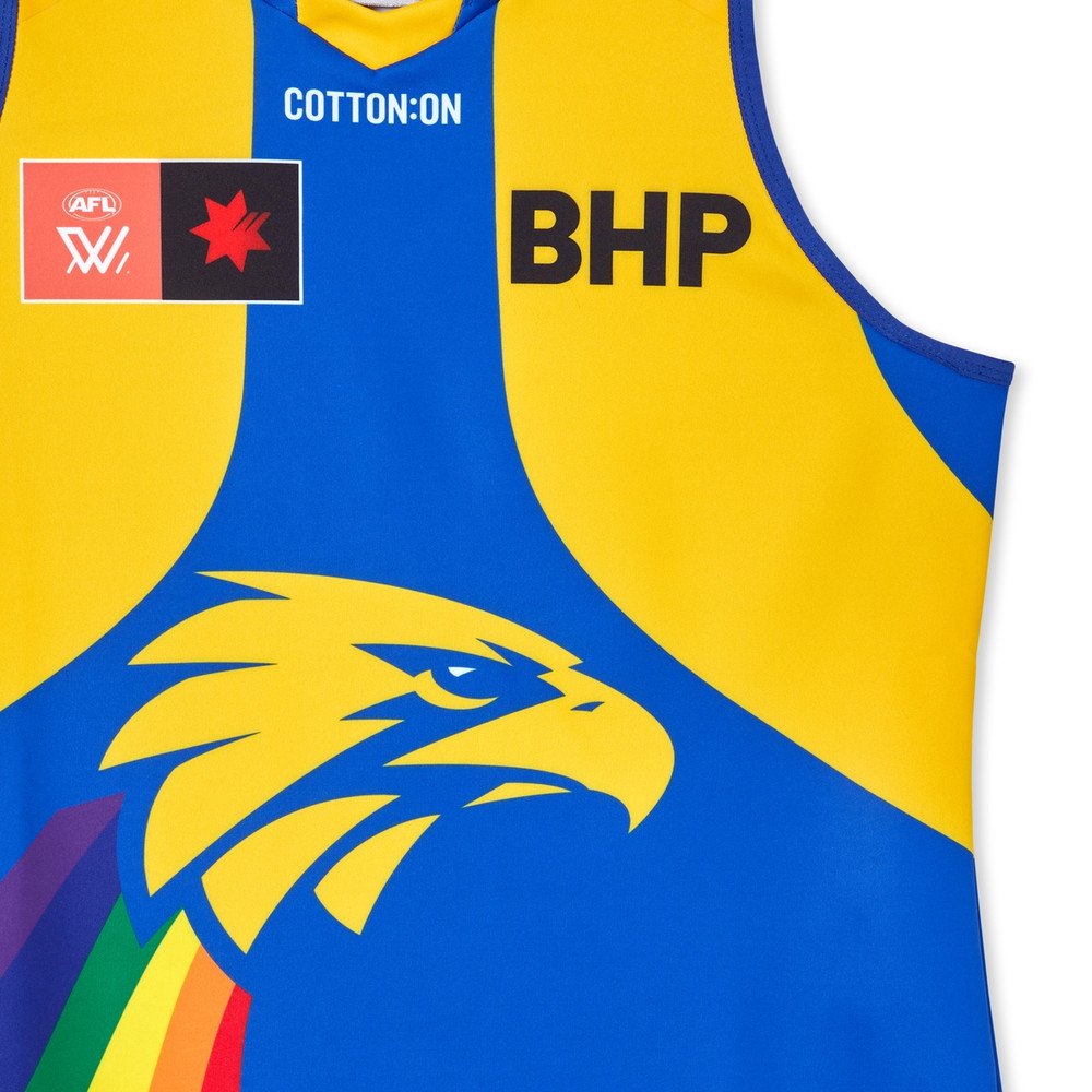 West Coast Eagles Cotton On AFLW Unisex Pride Guernsey (2023)