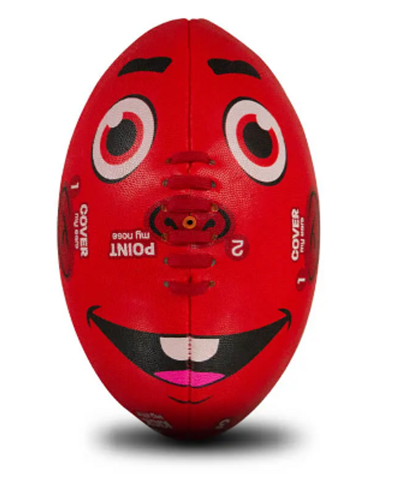 Sherrin Face Footy Red Size 1 (Unboxed)