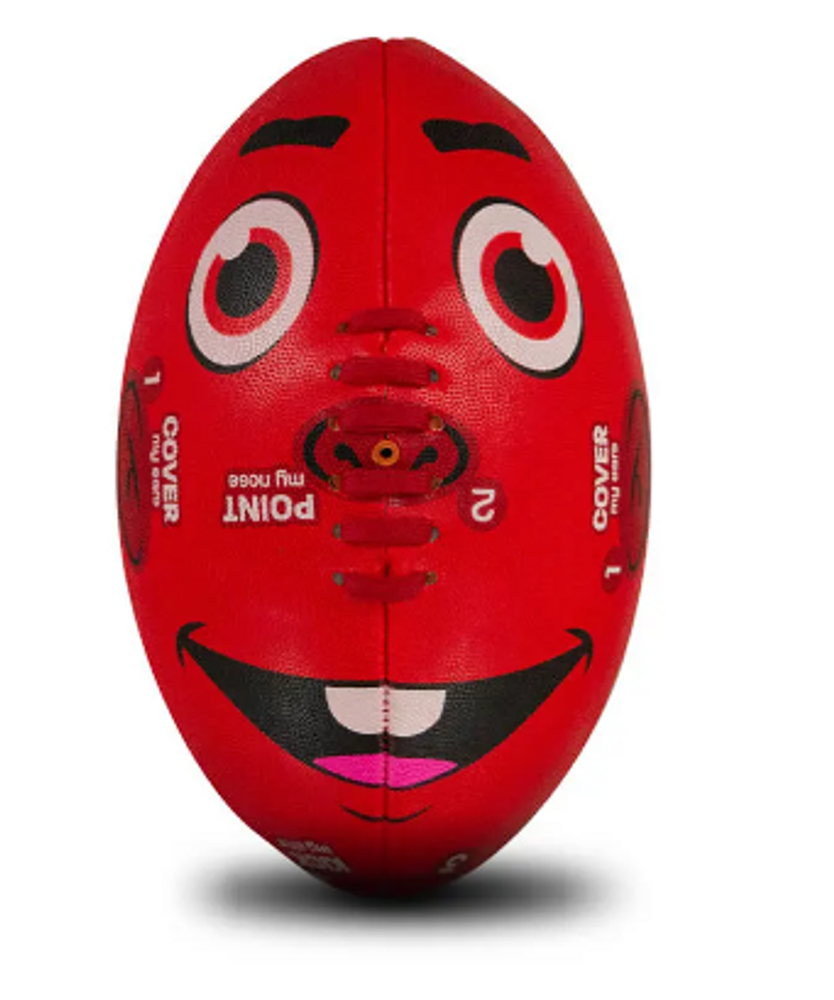 Sherrin Face Footy Red Size 2 (Unboxed)