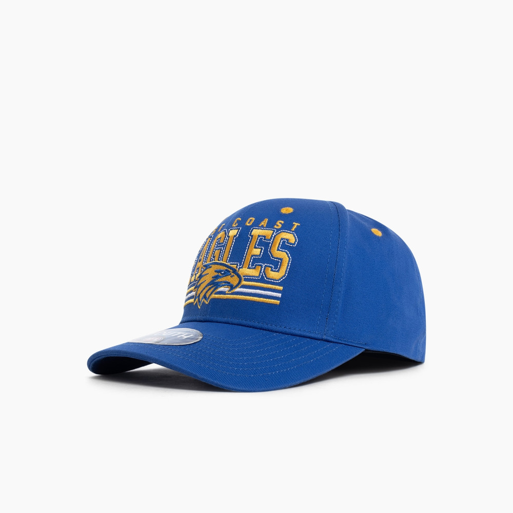 West Coast Eagles Youth Wordmark Hat (S23)