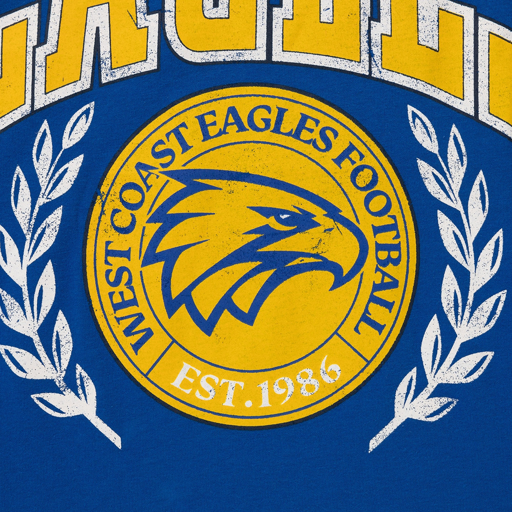 West Coast Eagles Men's Graphic Arch Tee Royal (S23)