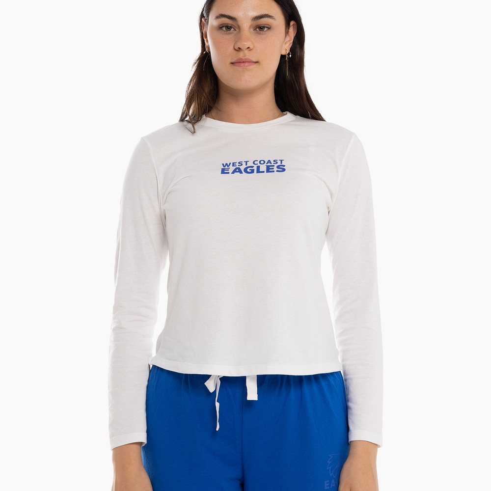 West Coast Eagles Women's Winter Pyjamas Royal/White (W24)