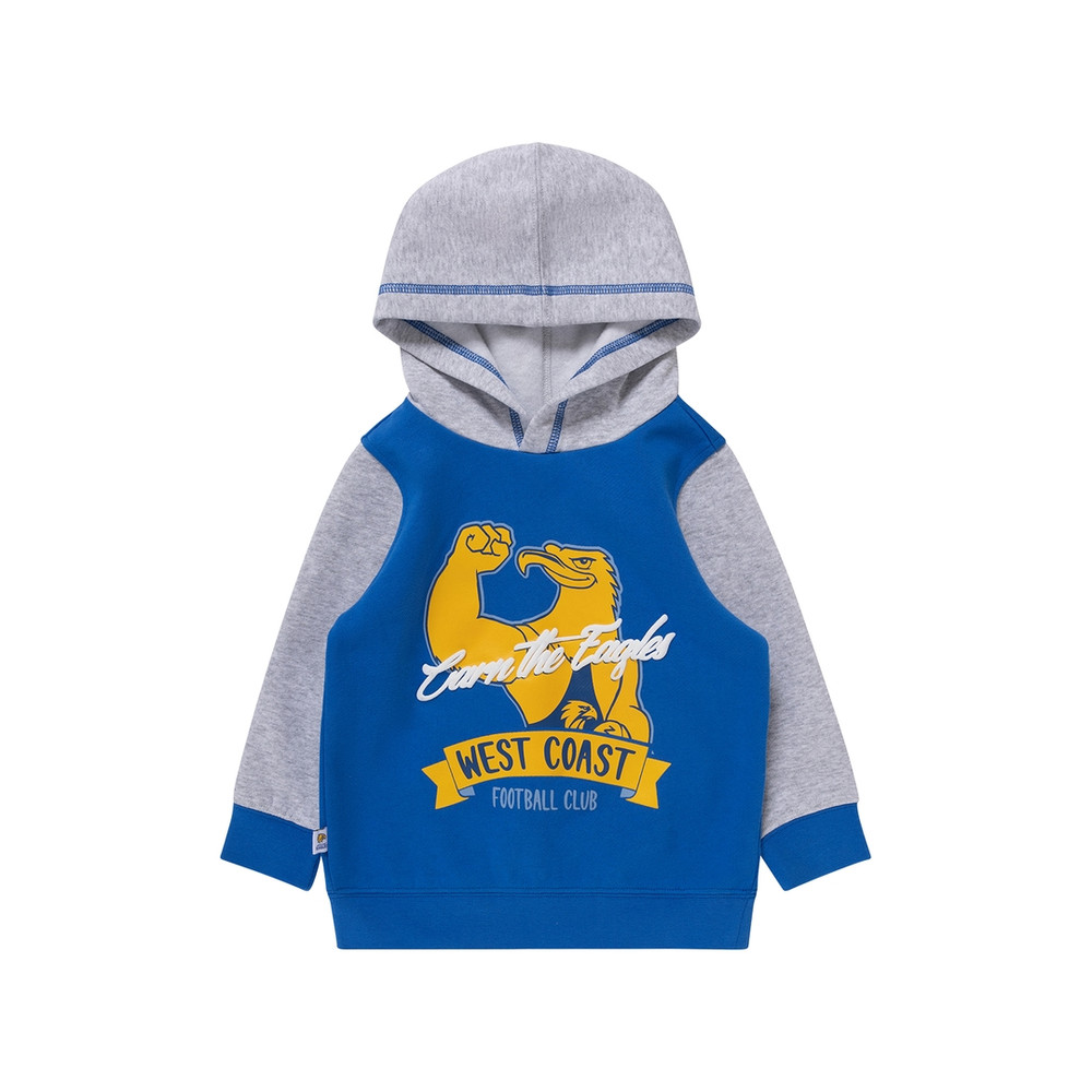 West Coast Eagles Kids Supporter Hood Royal (2024)