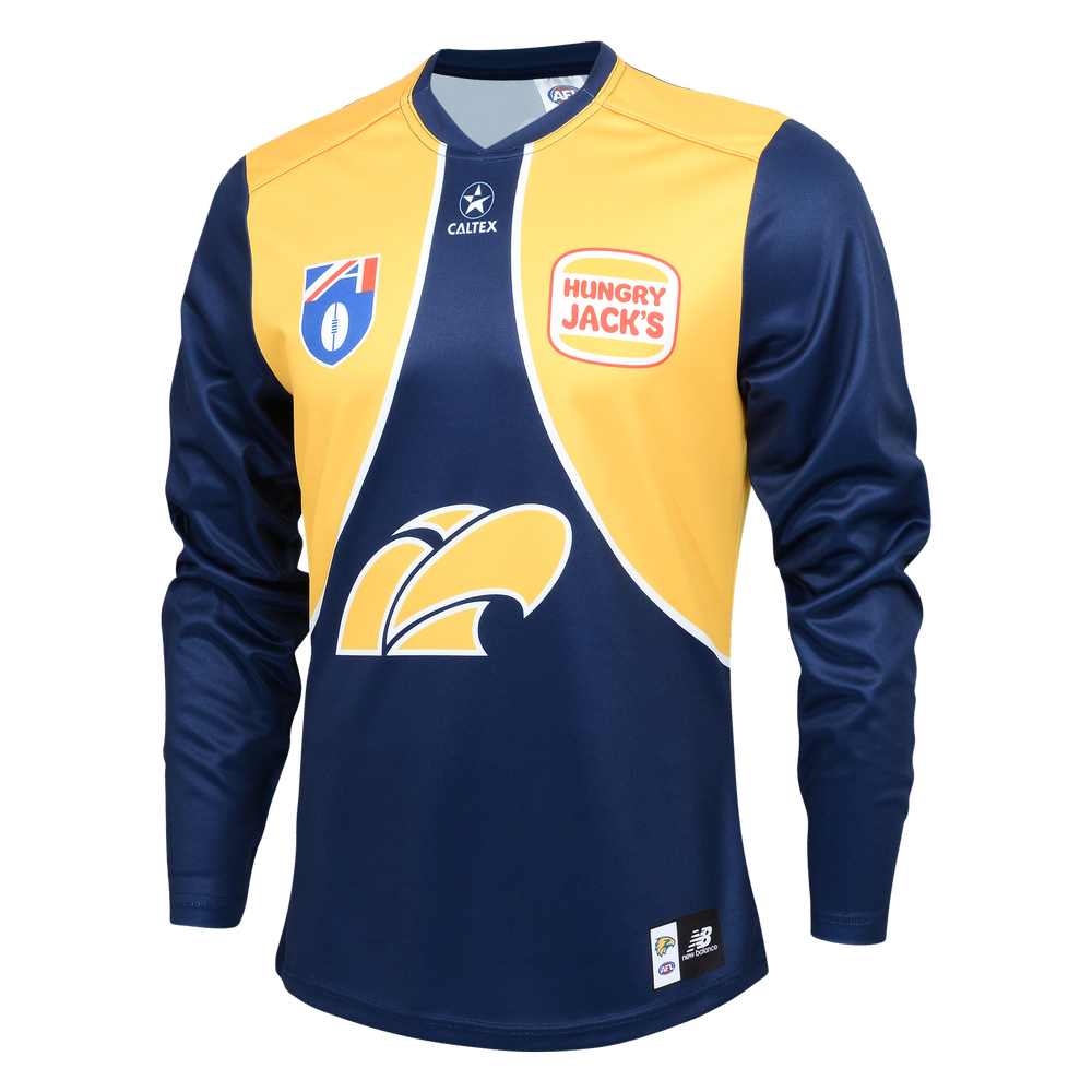 West Coast Eagles New Balance Adult Long Sleeve Gather Round Guernsey (2024) - PRE ORDER