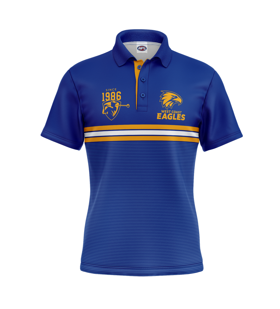 West Coast Eagles Men's Sandman Golf Polo (2025)