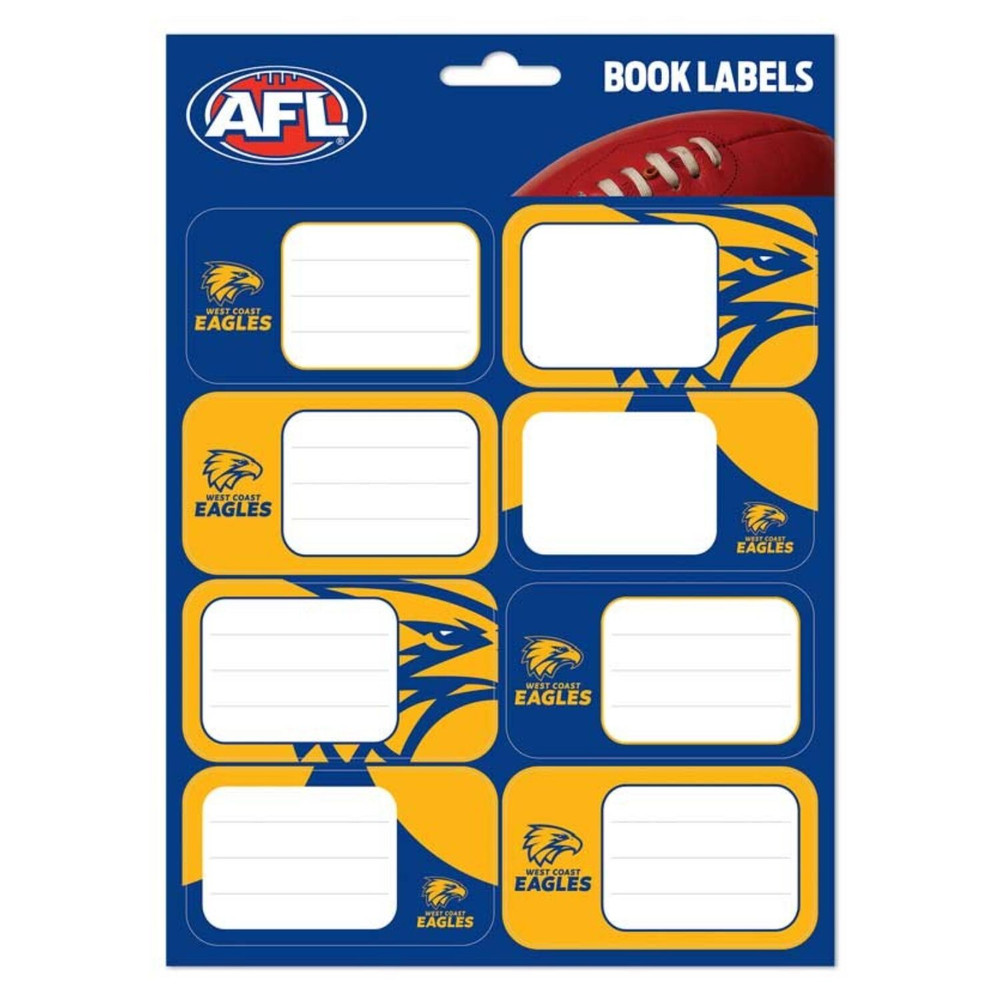 West Coast Eagles book labels (2026)