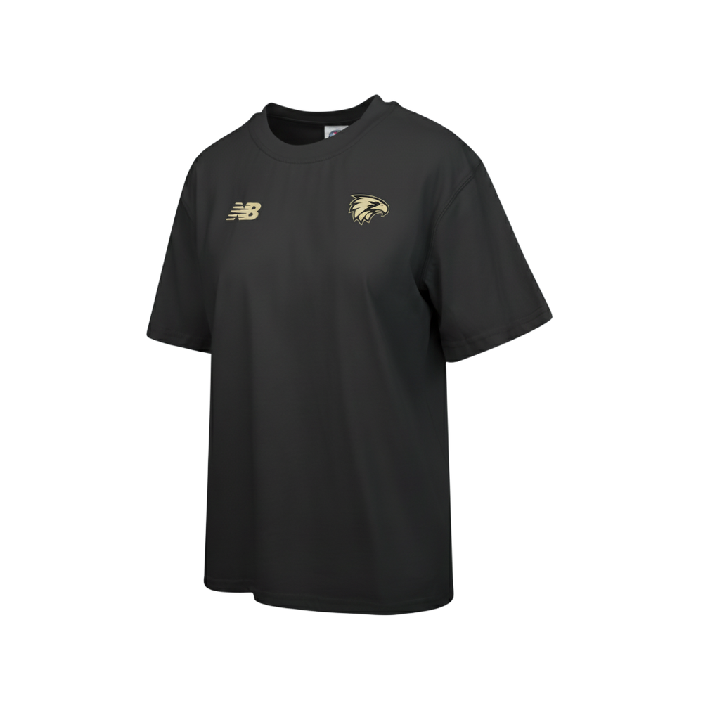 West Coast Eagles Black New Balance Tee