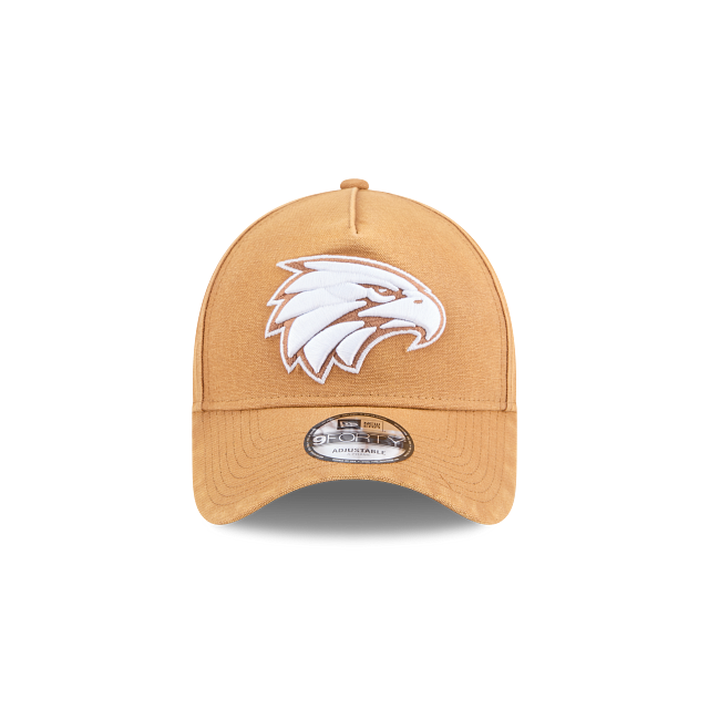 West Coast Eagles New Era 940 A-Frame Canvas Camel (2026)