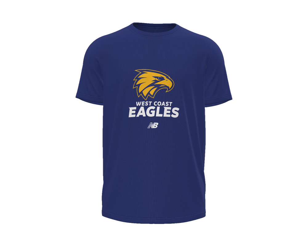 West Coast Eagles New Balance Men's Royal Tee (2026)