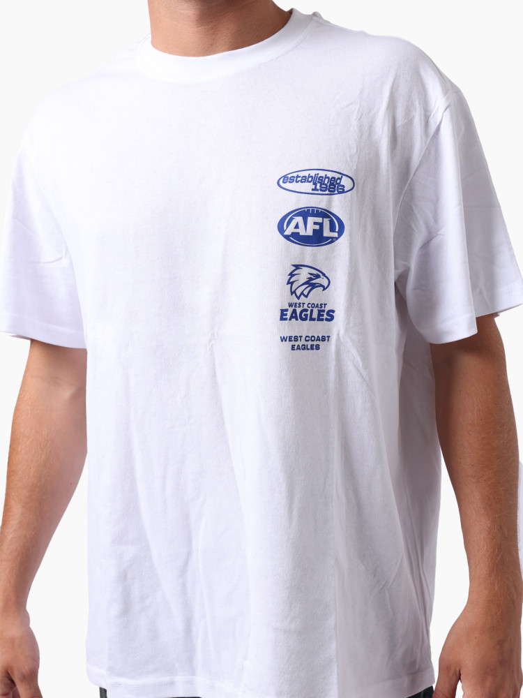 West Coast Eagles Men's Lifestyle Vintage Tee White (2026)