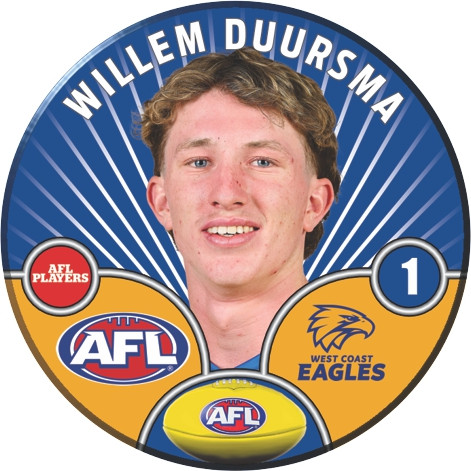 West Coast Eagles AFL player Badges 2026 (Updating)
