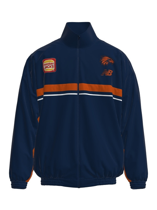 West Coast Eagles New Balance Adult Gather Round Parachute Jacket Ochre (2026)
