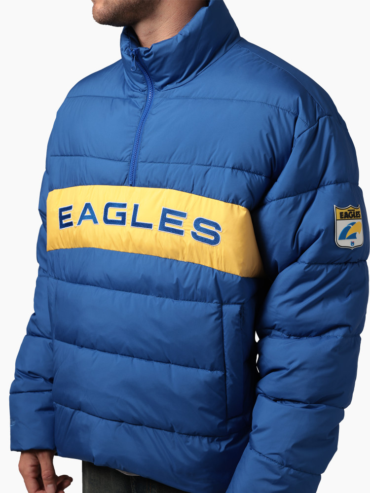 West Coast Eagles Mitchell & Ness Adult Paneled Puffer Jacket Royal (2026)