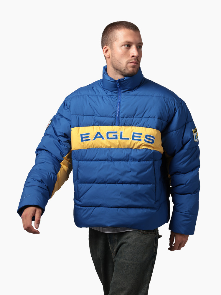 West Coast Eagles Mitchell & Ness Adult Paneled Puffer Jacket Royal (2026)