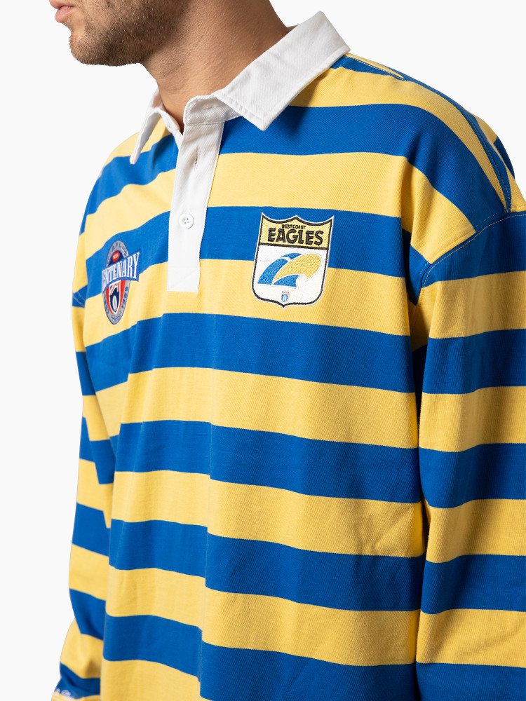 West Coast Eagles Mitchell & Ness Centenary Rugby Polo (2026)