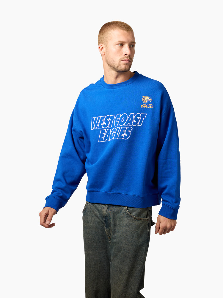 West Coast Eagles Vintage Fit Crew Royal (2026)