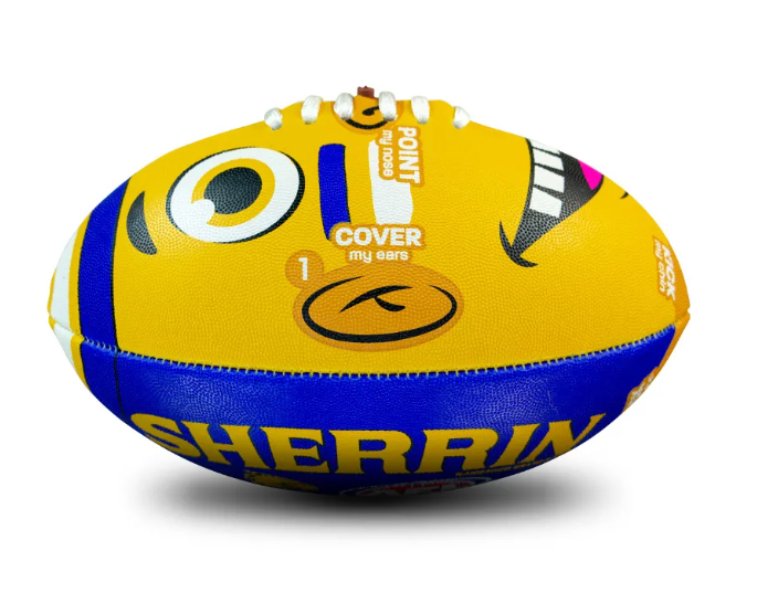 West Coast Eagles Sherrin Face Footy Size 2