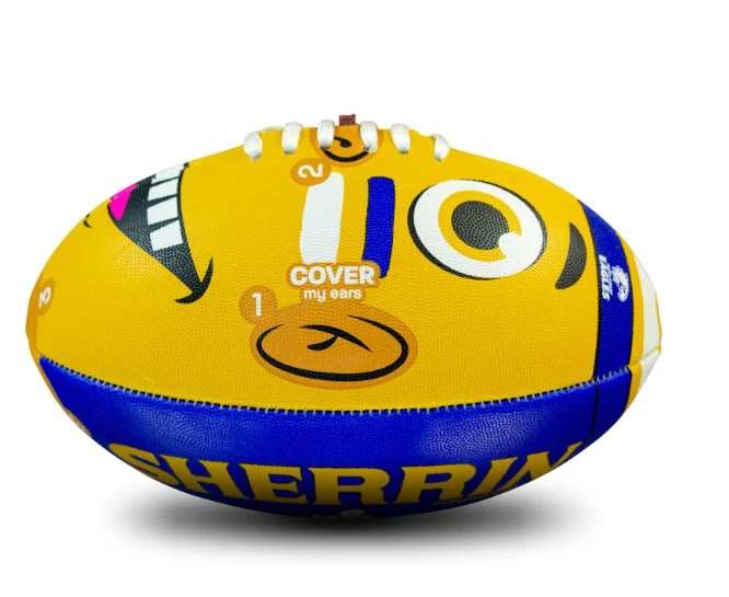 West Coast Eagles Sherrin Face Footy Size 2