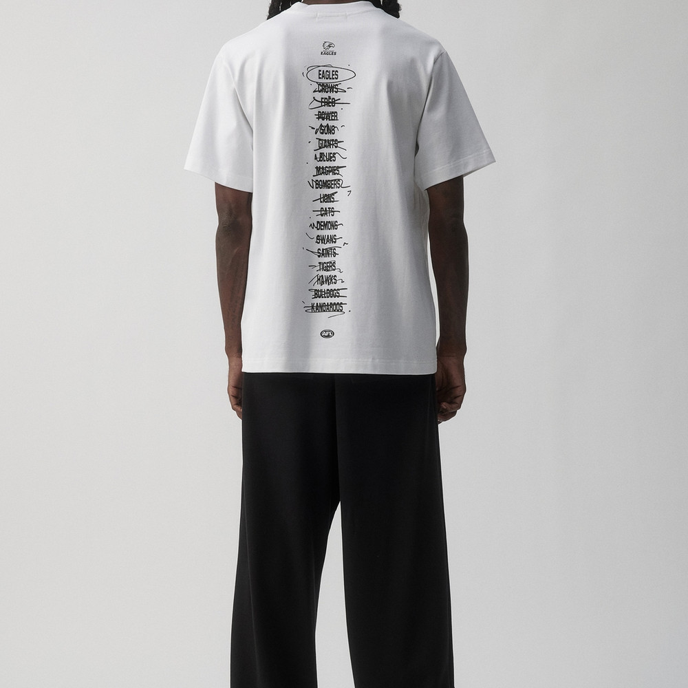 West Coast Eagles X Strateas Carlucci Hitlist Tee White (2026)