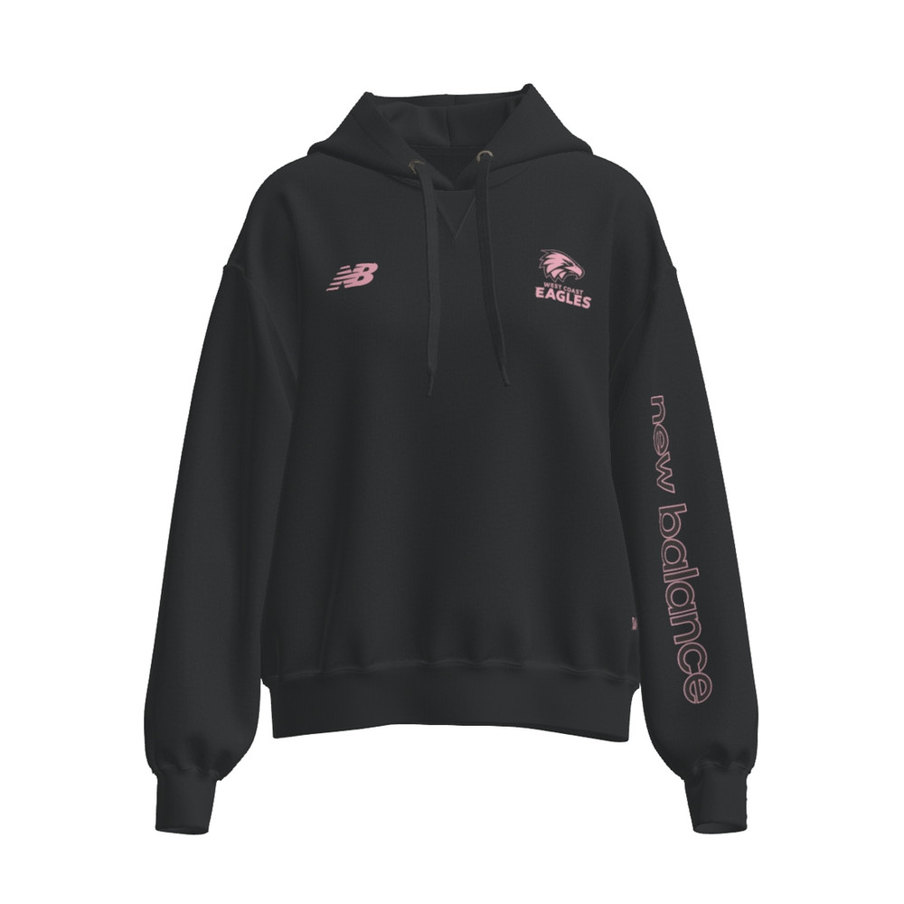 West Coast Eagles New Balance AFLW Women's Box Fit Hood Charcoal (2026)